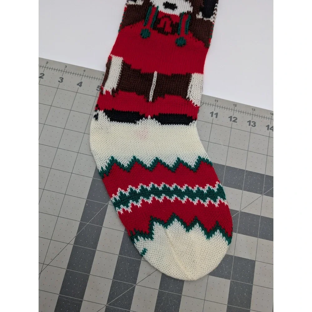Acrylic Puppy Dog Christmas Stocking Knit 21 Inch‎